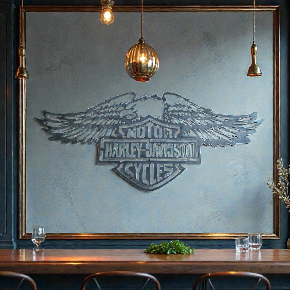 hobby e passioni, logo famoso lastra di metallo decorativa, arredo