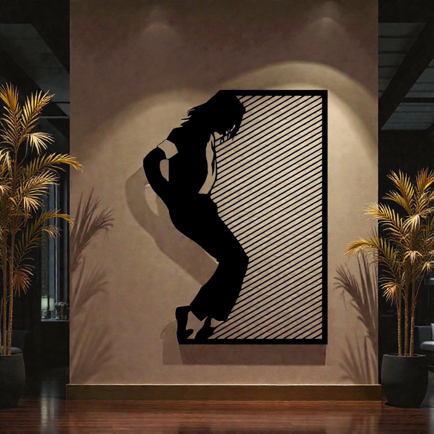 Scultura da parete in metallo con iconica leggenda della musica pop, arte per cameretta, sala giochi e fan di musica