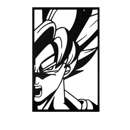 Quadro in metallo raffigurante eroe guerriero anime sfere del drago, decorazione murale per appassionati di anime classici e manga combattimento