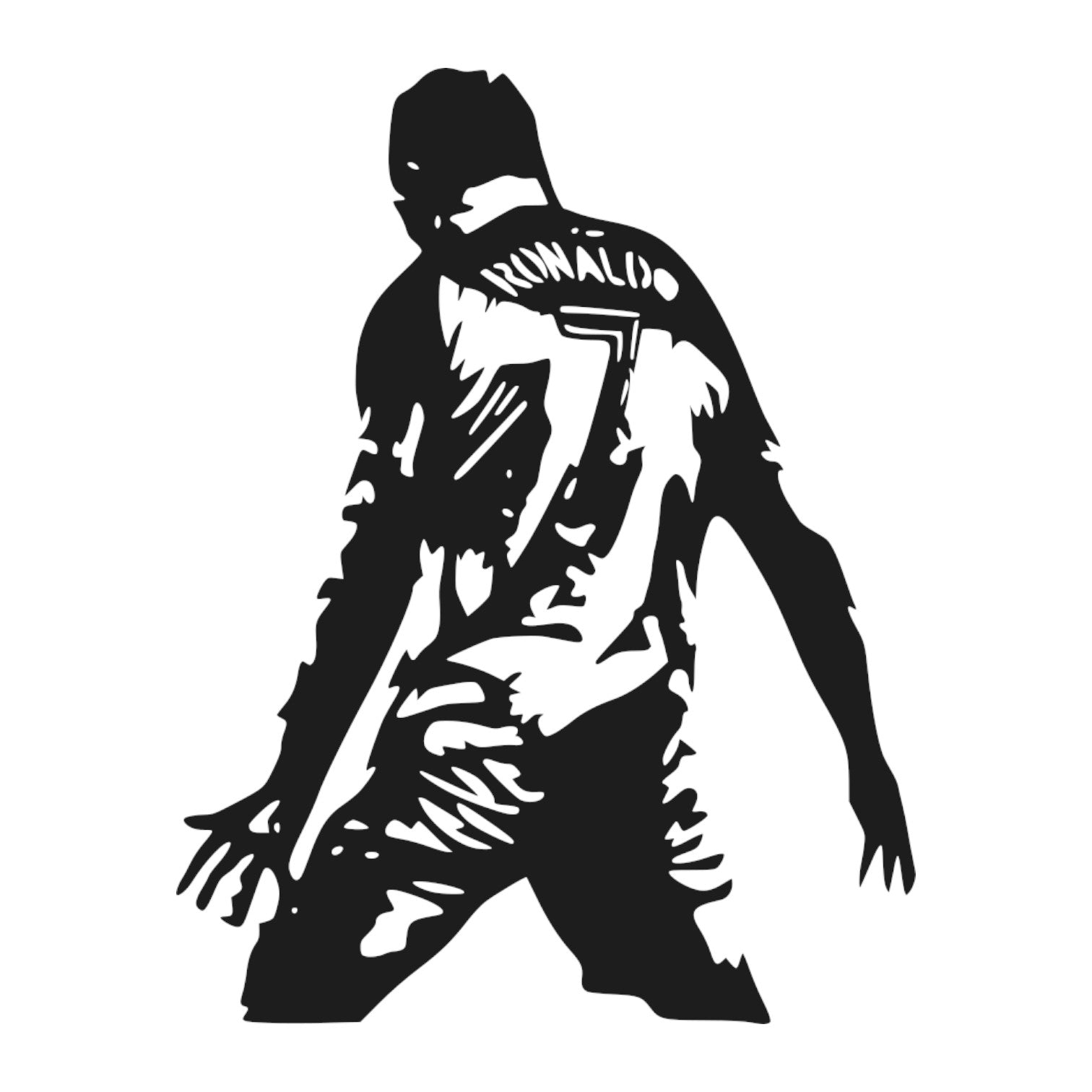 Quadro in metallo raffigurante famoso giocatore di calcio, decorazione murale sportiva per appassionati di football e tifosi