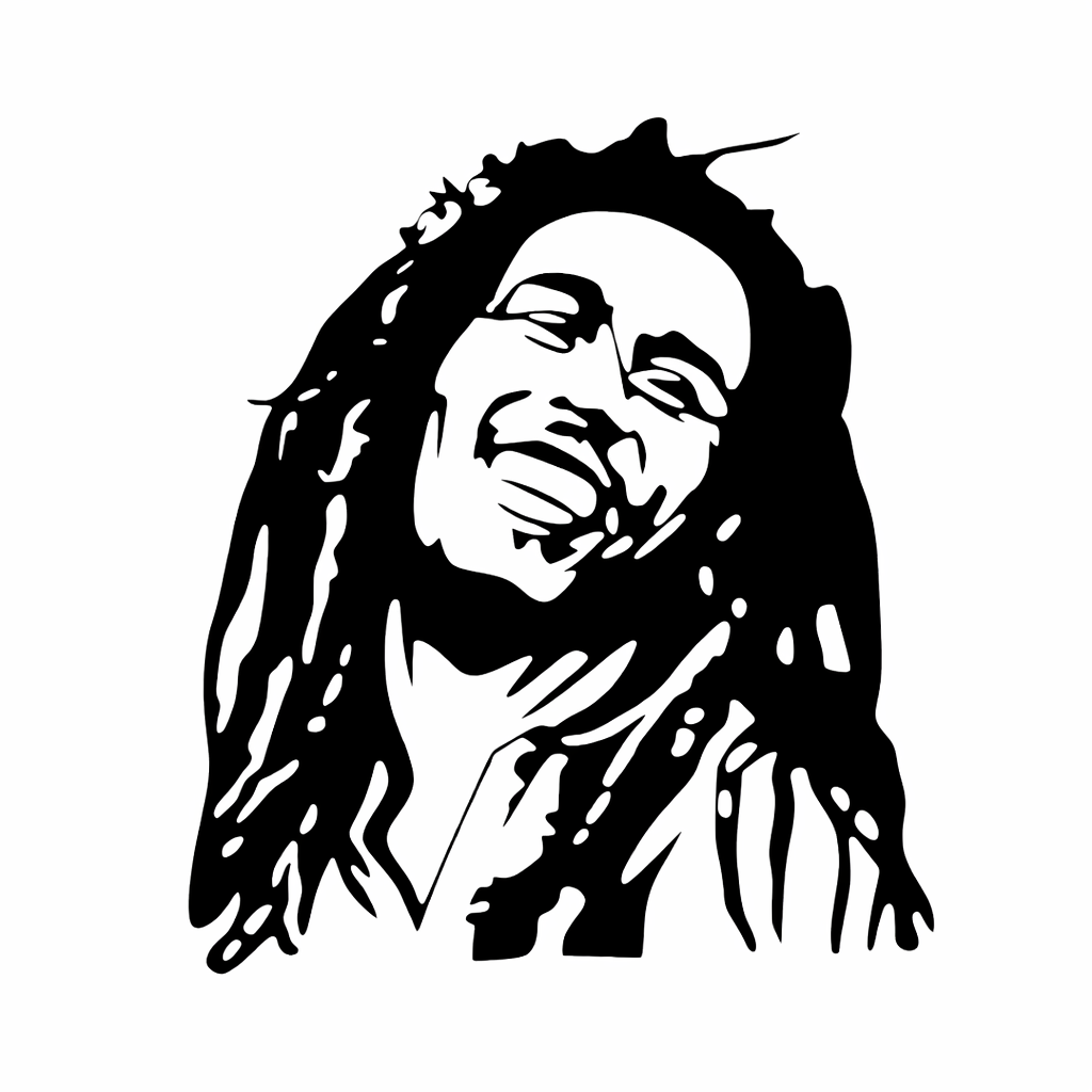 Quadro in metallo raffigurante icona del reggae Bob, decorazione murale per appassionati di musica reggae e cultura rasta