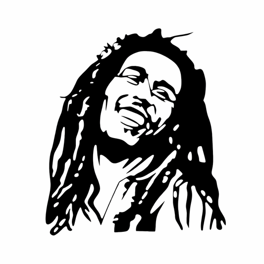 Quadro in metallo raffigurante icona del reggae Bob, decorazione murale per appassionati di musica reggae e cultura rasta