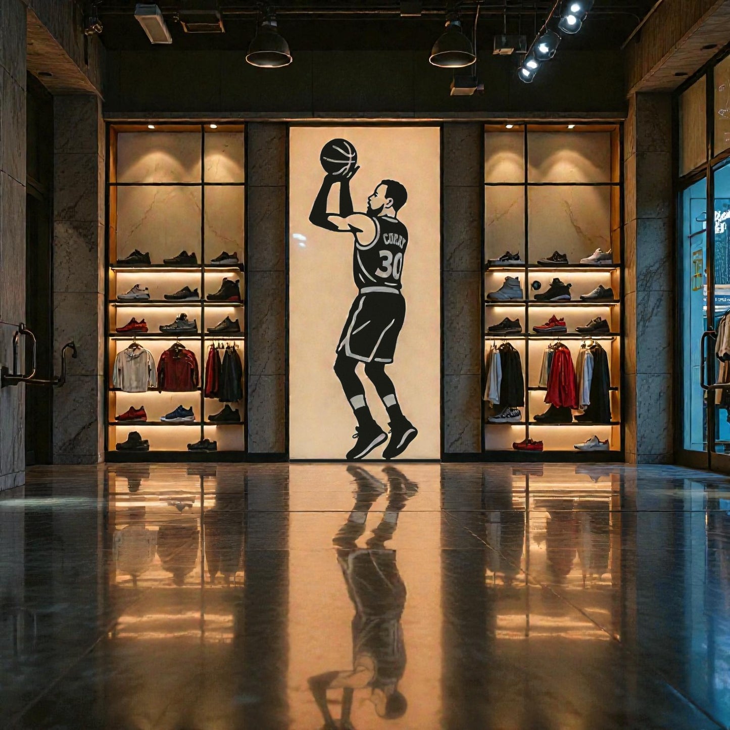 Quadro in metallo con famoso giocatore di basket NBA, decorazione murale sportiva per cameretta, ufficio e spazi moderni