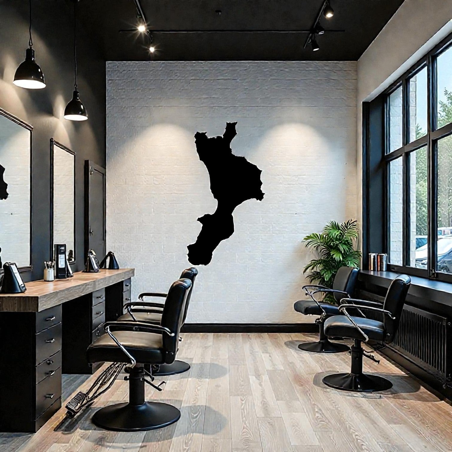Quadro in metallo con mappa della Calabria, decorazione murale regionale per casa, ufficio e regalo tipico calabrese