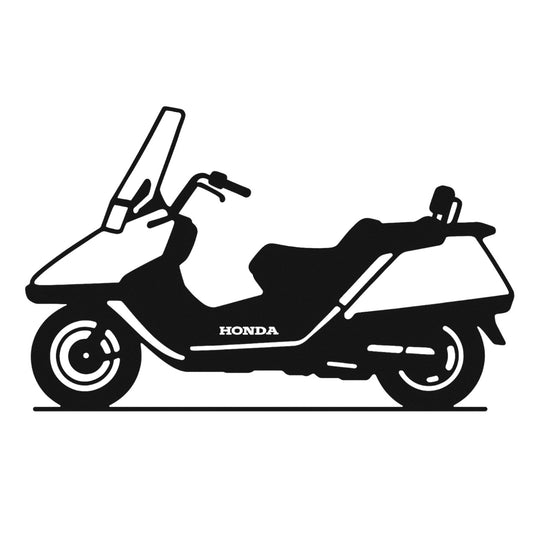 Quadro in metallo raffigurante motocicletta Honda Spazio, decorazione murale per appassionati di moto e motociclismo