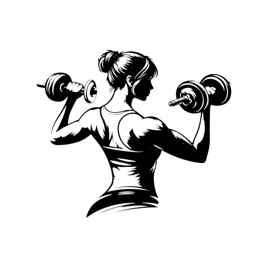 Quadro in metallo raffigurante ragazza bodybuilder, decorazione murale sportiva per palestra, fitness e appassionati di bodybuilding femminile