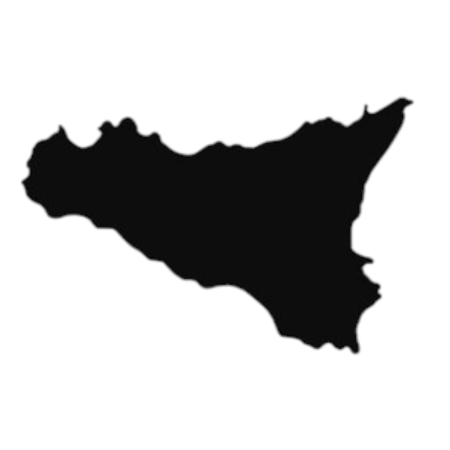 Quadro in metallo raffigurante la mappa della Sicilia, decorazione murale regionale per interni e regalo siciliano