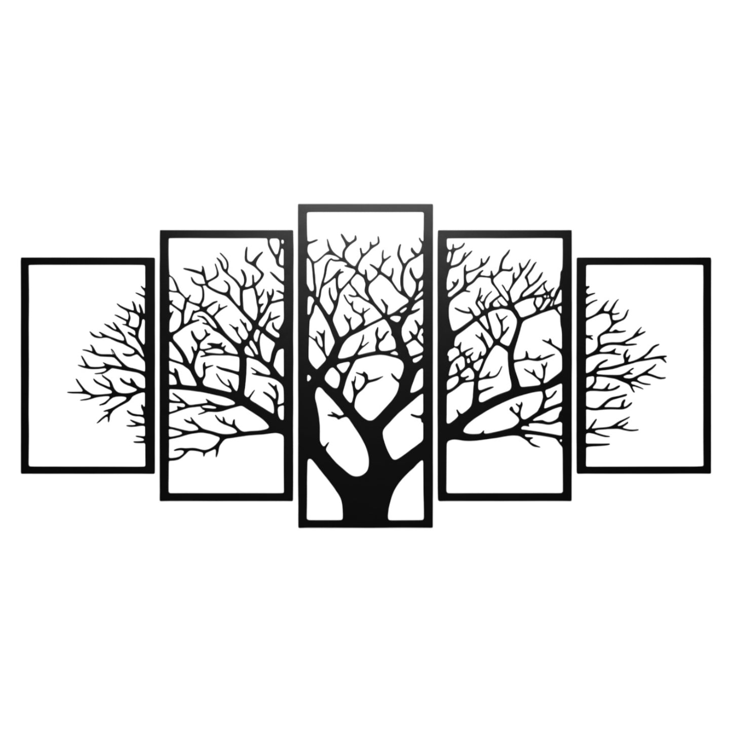 Quadro da parete a forma di albero in metallo personalizzabile e componibile per arredamento moderno