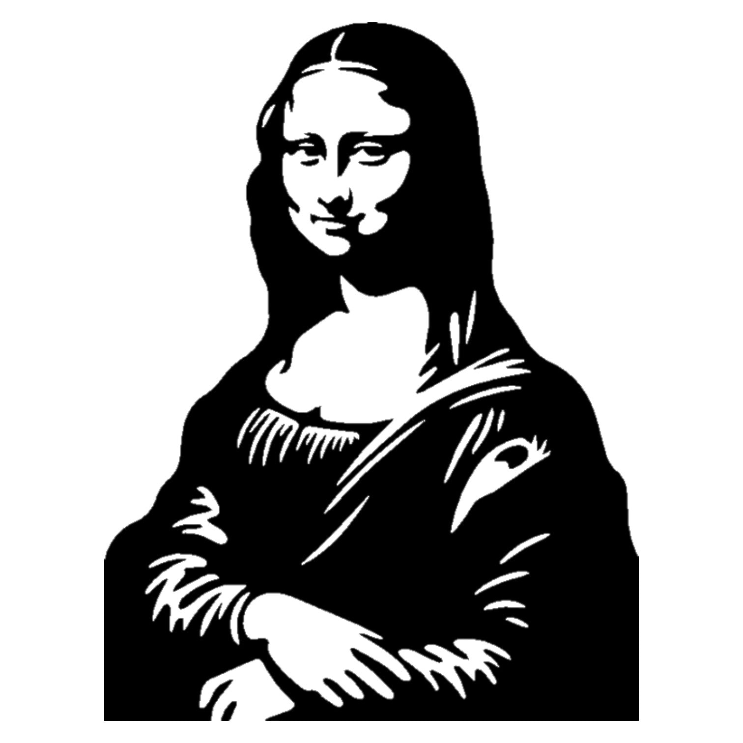 Quadro da parete Gioconda Mona Lisa in metallo per arredamento moderno arte classica