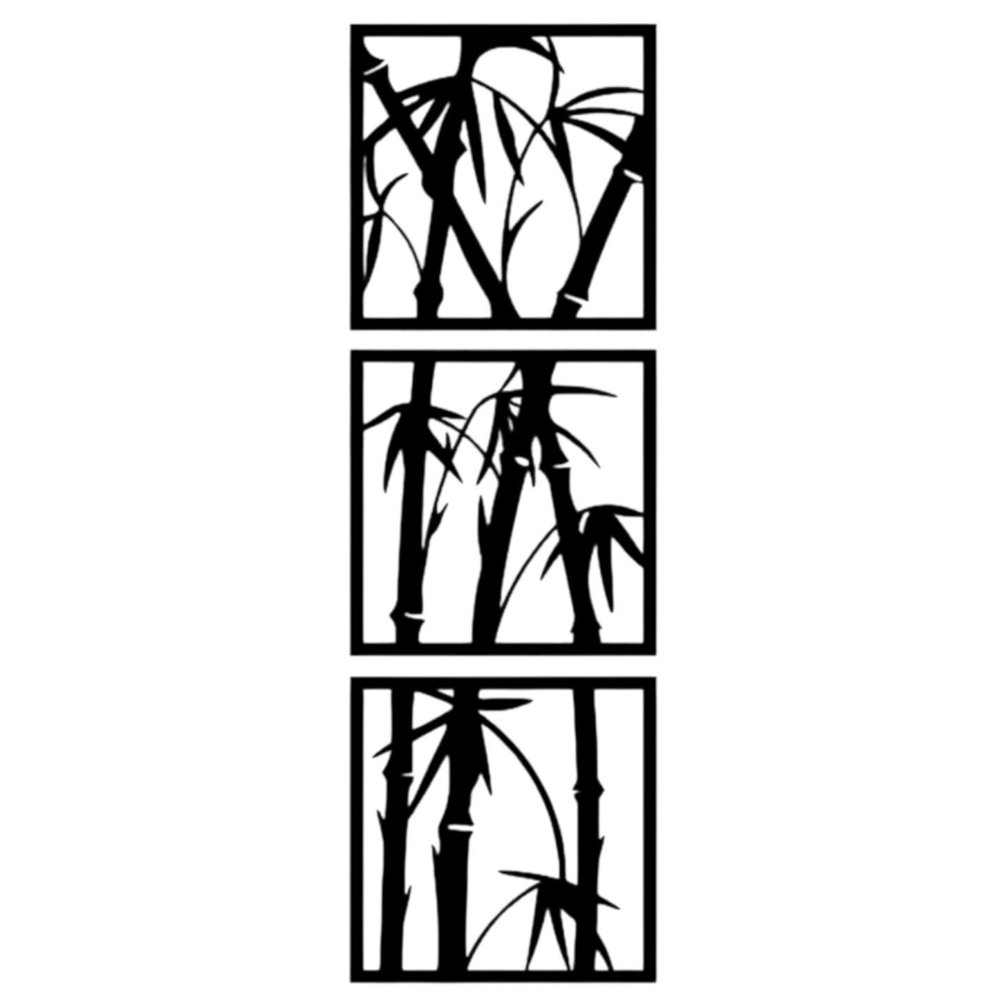 Pannello decorativo bamboo componibile in metallo da parete personalizzabile su misura